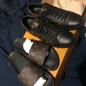 Louis Vuitton sandals and dress shoes set